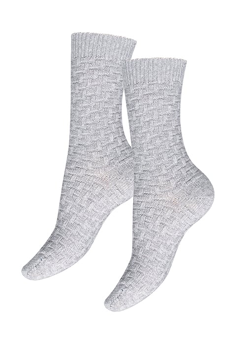 Charnos Cashmere All Over Lurex Socks SideZoom 2