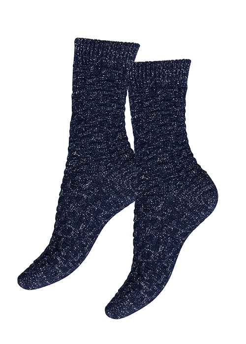 Charnos Cashmere All Over Lurex Socks image