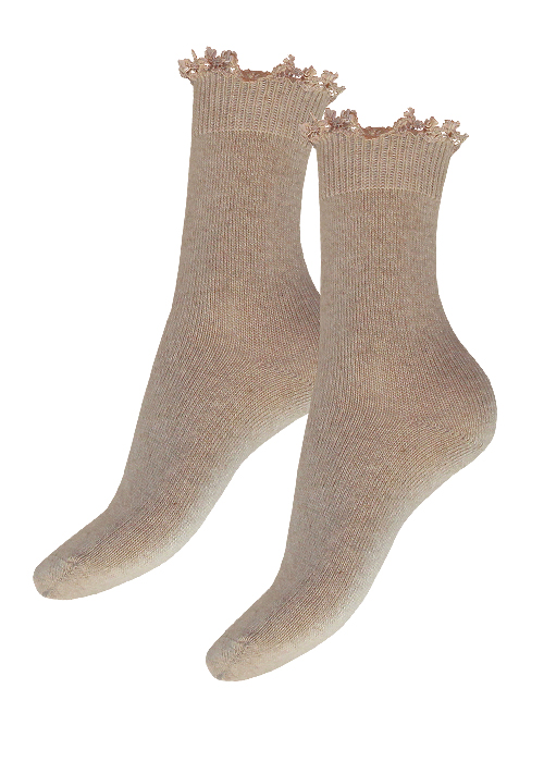 Charnos Cashmere Lace Top Sock image