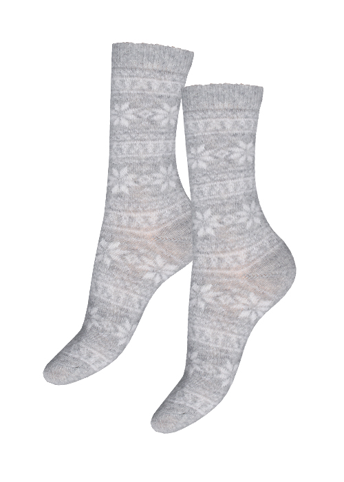 Charnos Cashmere Mix Fairisle Socks image