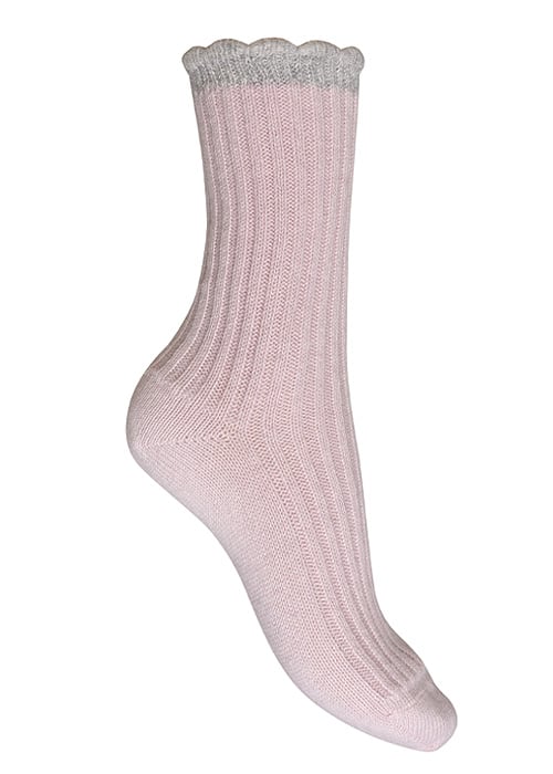 Charnos Cashmere Scallop Top Rib Sock image