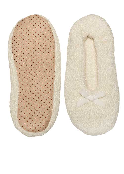 Charnos Chenille Slippers With Bow image