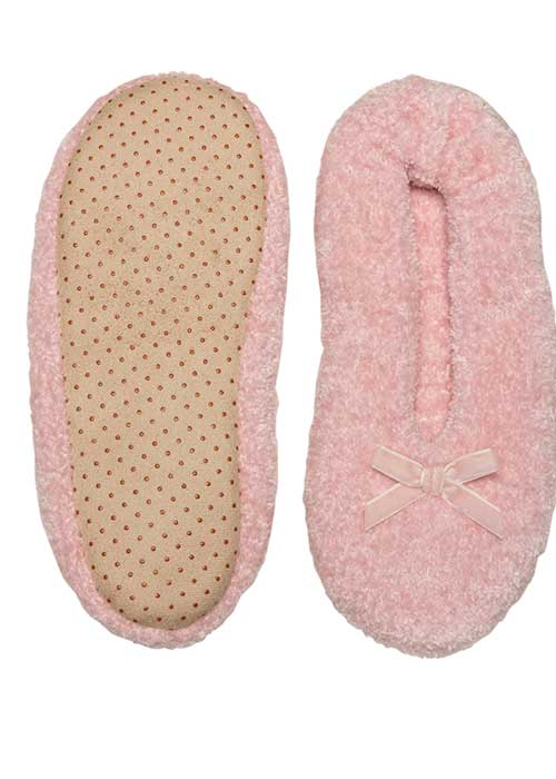 Charnos Chenille Slippers With Bow image