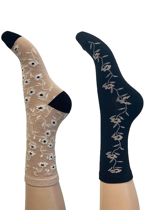 Charnos Floral Bamboo Socks 2PP image