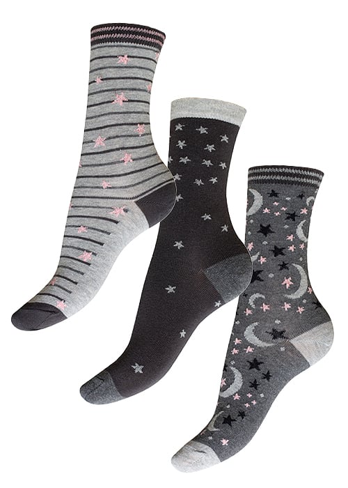 Charnos Moon And Stars Socks 3PP