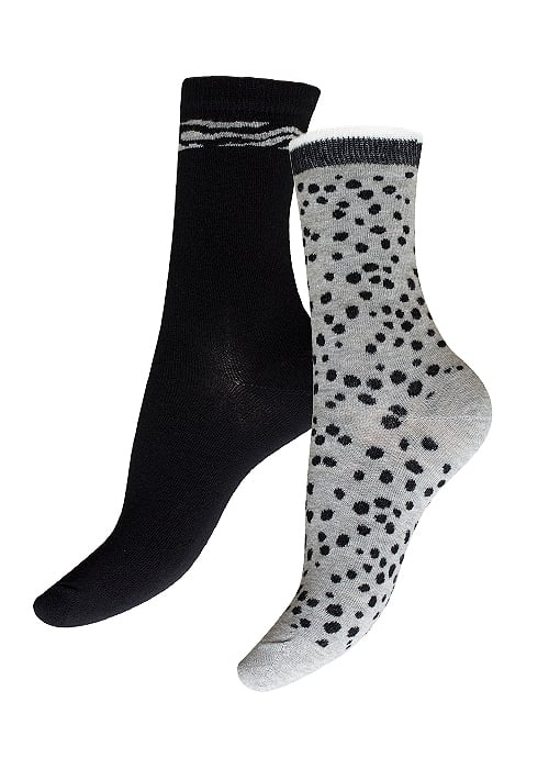 Charnos Organic Cotton Animal Print Socks 2PP