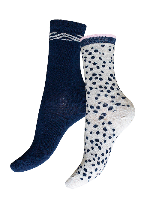 Charnos Organic Cotton Animal Print Socks 2PP SideZoom 2