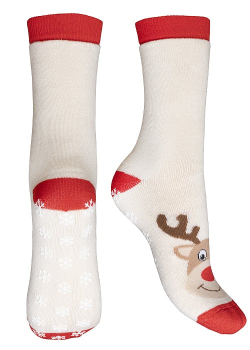 Charnos Reindeer Ladies Slipper Socks image
