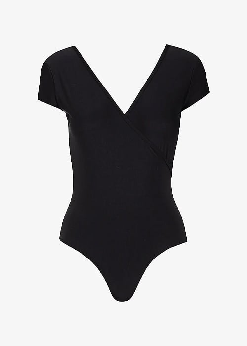 Commando Butter Cap Sleeve Wrap Bodysuit SideZoom 3