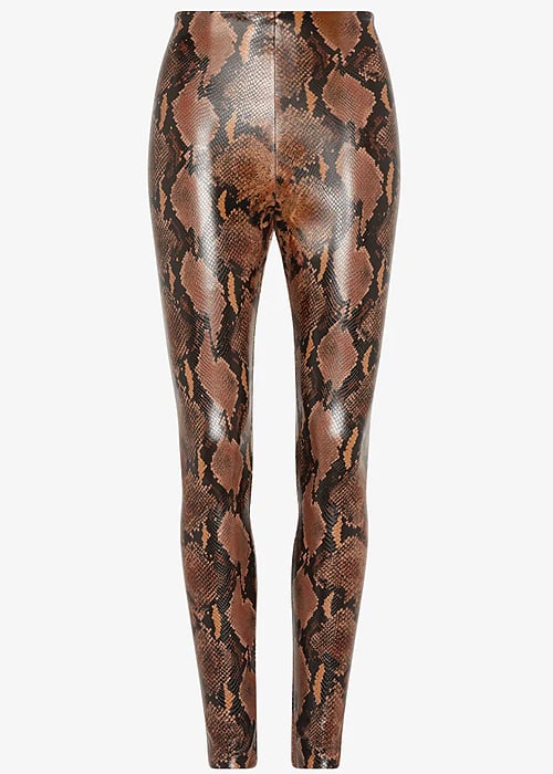 Commando Faux Leather Animal Fashion Leggings SideZoom 4