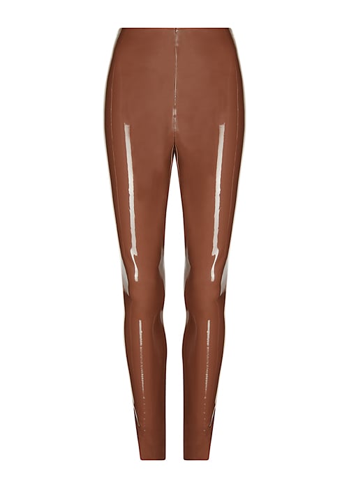 Commando Perfect Cinnamon Control Faux Patent Leather Leggings SideZoom 4