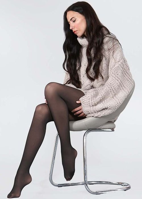 Couture Sheer Effect Thermal Opaque Tights image
