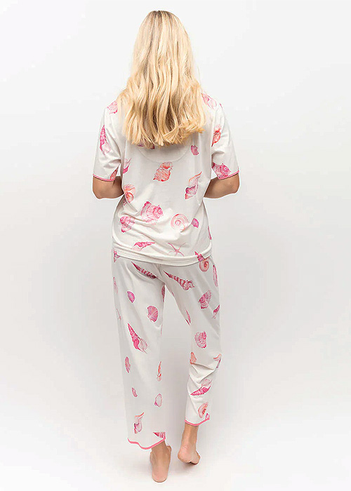 Cyberjammies Shelly Jersey Cropped Pyjama Set SideZoom 3