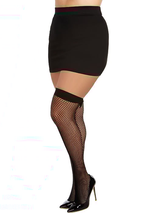 Plus size diamond fishnet outlet