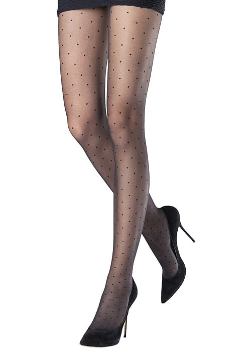 Diamond Net Tights - Ivory - Chérie Amour