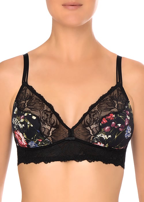 Felina Conturelle Midnight Flowers Bralette SideZoom 2