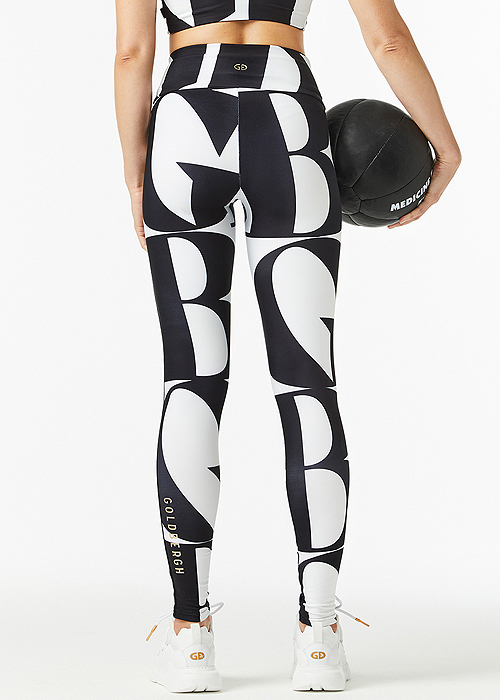 Goldbergh Jordyn Black Font Leggings SideZoom 2