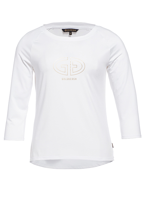 Goldbergh Raven White 3/4 Sleeve Top SideZoom 2