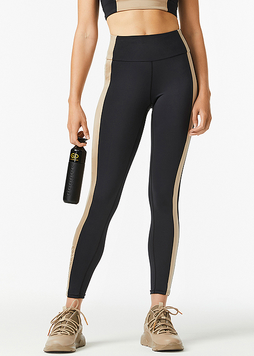 Goldbergh Skyline Black Sandstone Leggings SideZoom 3