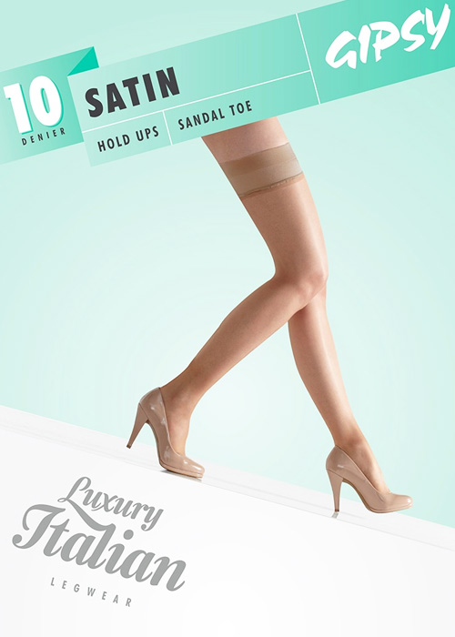 Gipsy Luxury Satin Sandal Toe Hold Ups Zoom 2