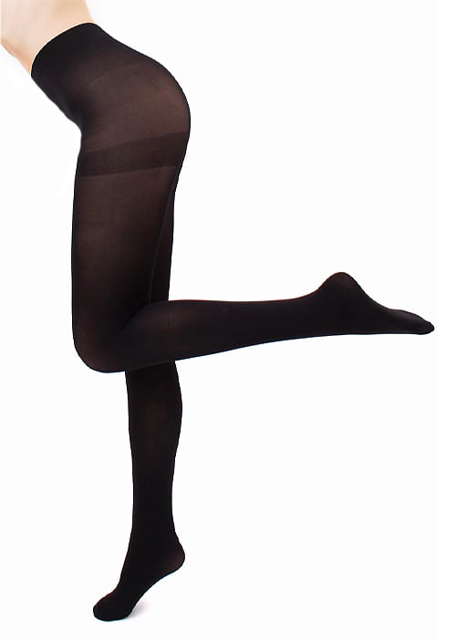 Giulia Blues 100 Opaque Tights SideZoom 3