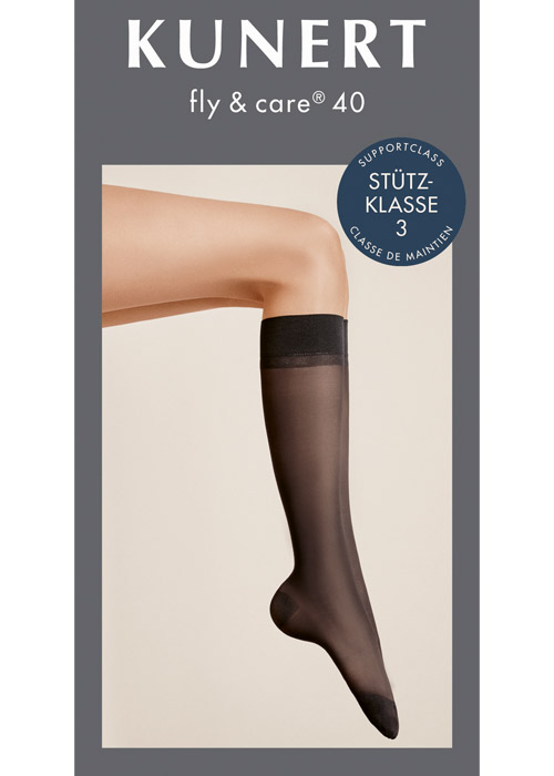 Kunert Fly & Care Men Knee Socks Holdups Travel Stocking Support Class 3 