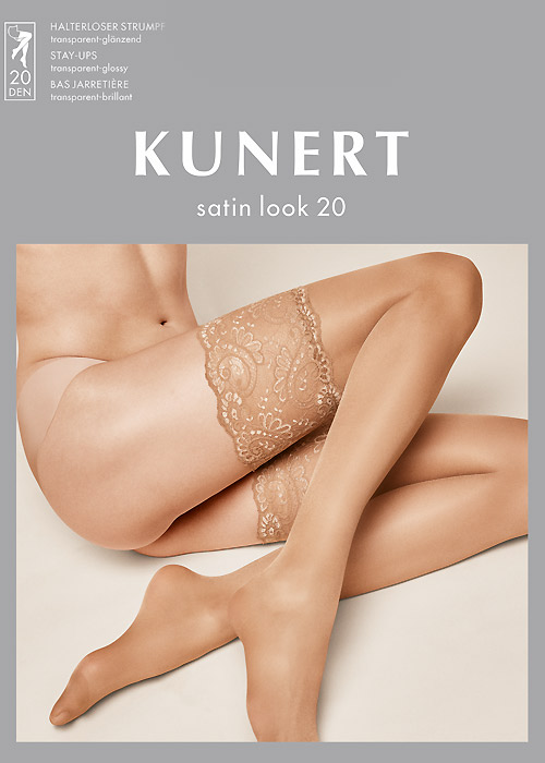 Kunert Satin Look 20 New Lace Hold Ups SideZoom 2