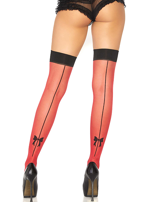 Leg Avenue Bow Backseam Hold Ups