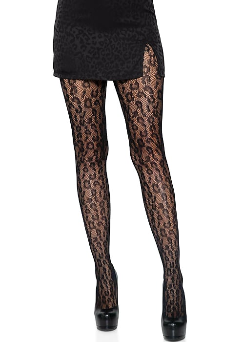 Leg Avenue Leopard Fishnet Tights