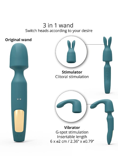 Love To Love R-evolution Teal Me Wand SideZoom 2