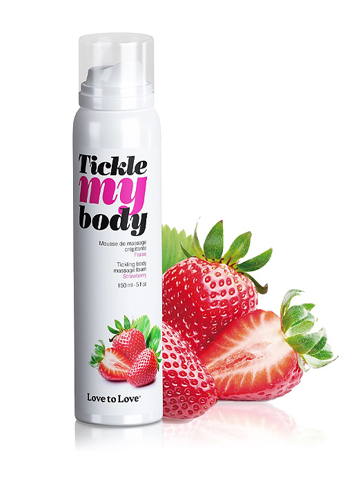 Love To Love Tickle My Body Strawberry Massage Foam