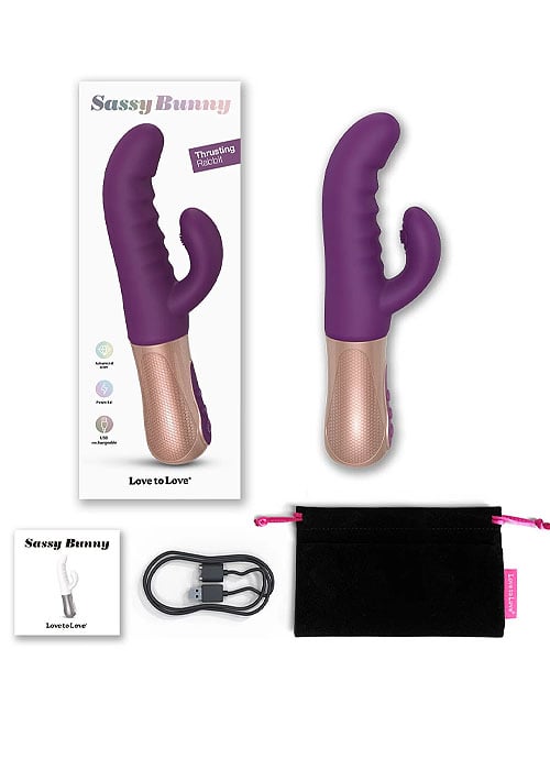 Love To Love Sassy Bunny Thrusting Wand image