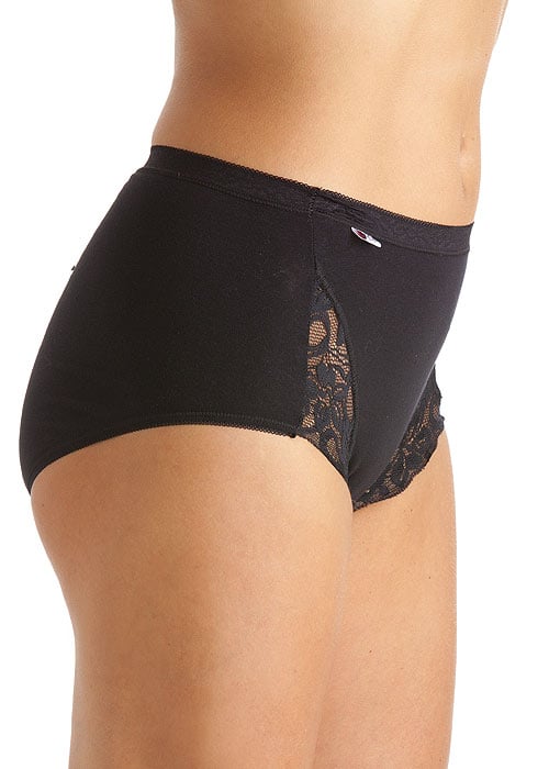 La Marquise Comfort Stretch Lacy Maxi Brief 3 Pack image