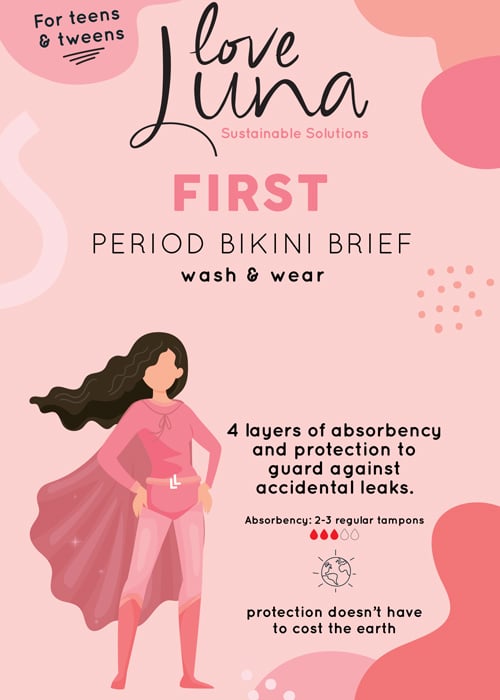 Love Luna Teens First Period Bikini Brief image