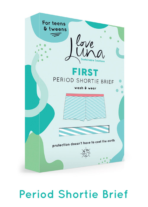 Love Luna Teens First Period Shortie Brief