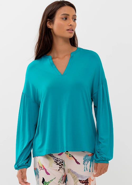 Mey Alena Blue Lagoon Long Sleeved Top