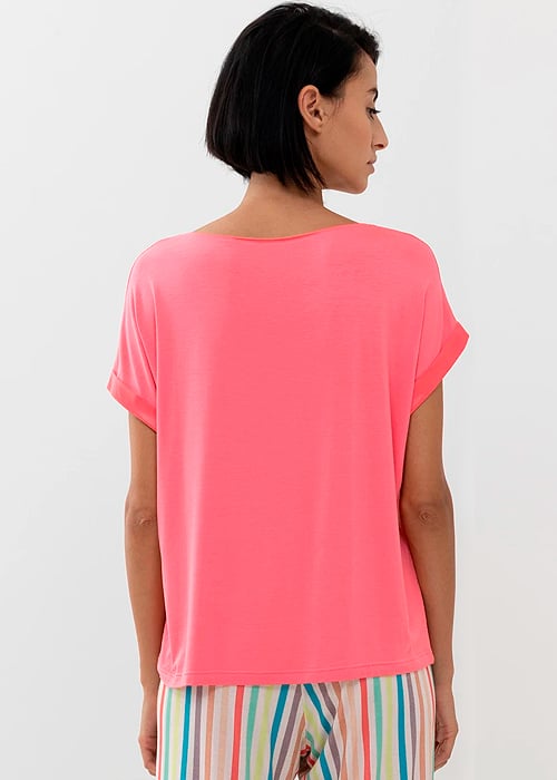 Mey Alena Parrot Pink Short Sleeve Top SideZoom 2