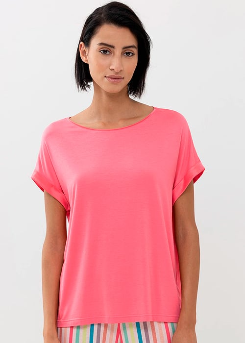 Mey Alena Parrot Pink Short Sleeve Top