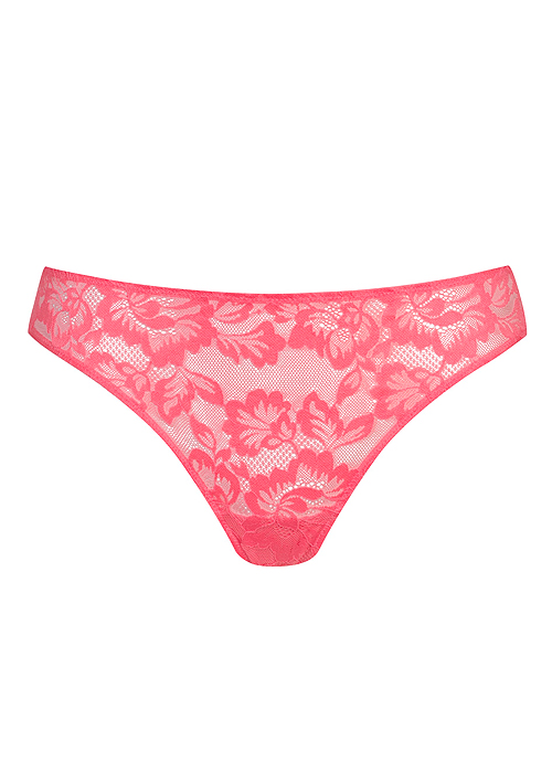 Mey Amazing Parrot Pink Lace Thong SideZoom 3