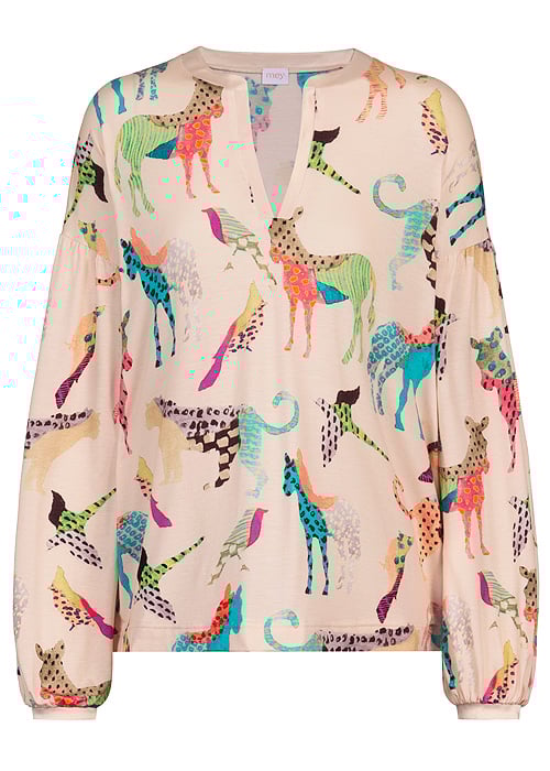 Mey Demy New Pearl Print Long Sleeve Top image