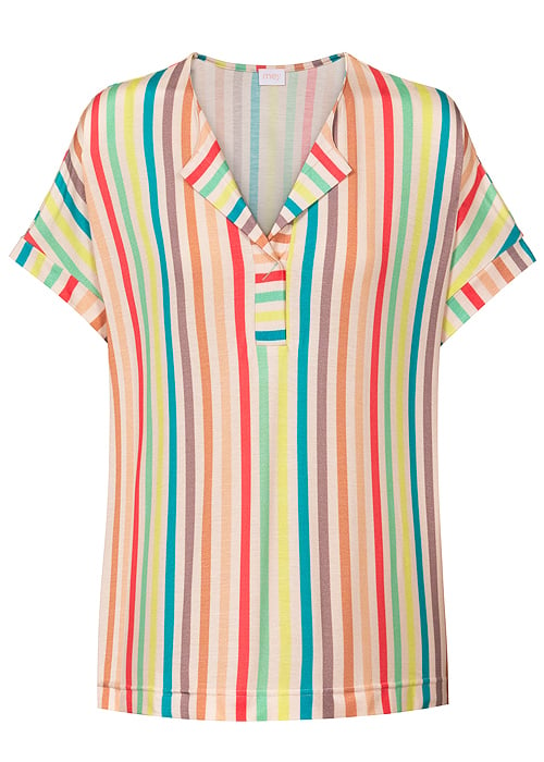 Mey Fay New Pearl Stripe Short Sleeve Top SideZoom 3