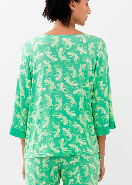 Mey Tilly Mojito Print Round Neck Top SideZoom 2