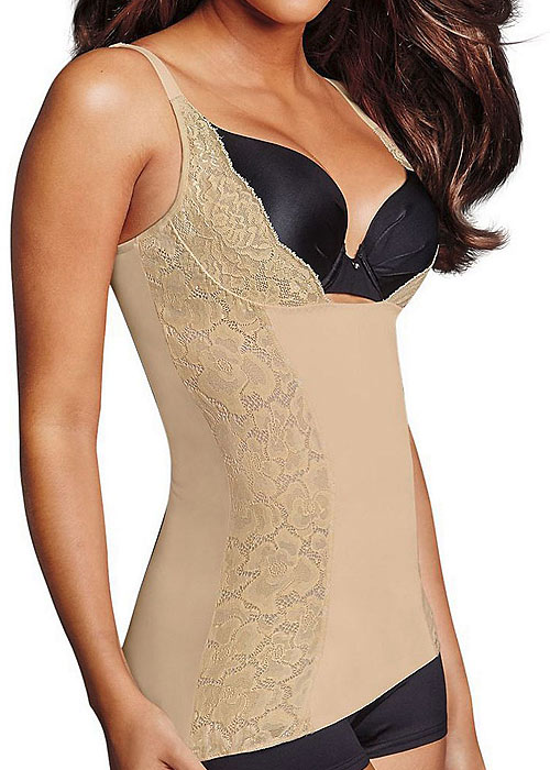 Maidenform Firm Foundations Lacey Wear Your Own Bra Torsette image