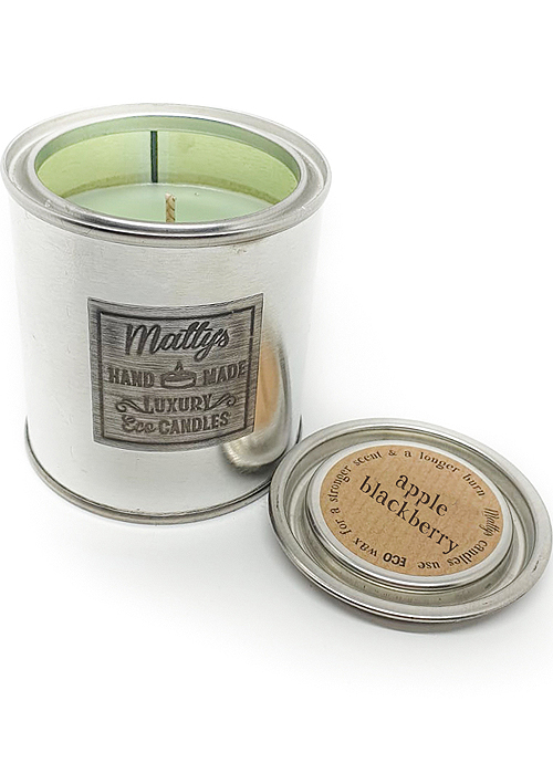 Mattys Candles Apple and Blackberry Scented Candle 