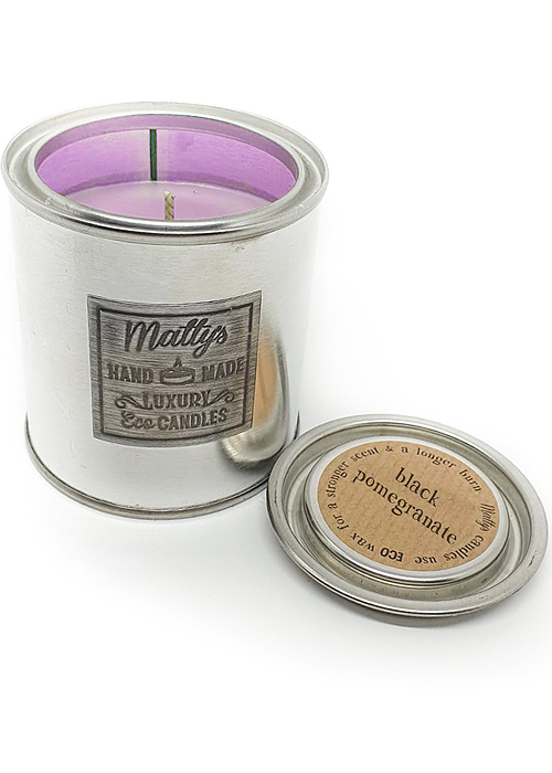 Mattys Candles Black Pomegranate Scented Candle