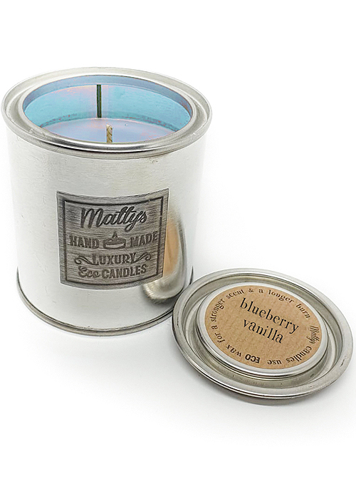 Mattys Candles Blueberry and Vanilla Scented Candle