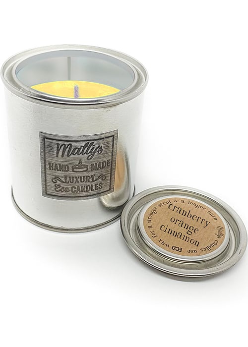 Mattys Candles Cranberry Orange and Cinnamon Scented Candle  image