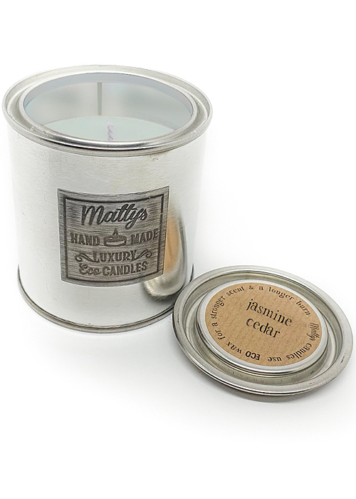 Mattys Candles Jasmine and Cedar Scented Candle