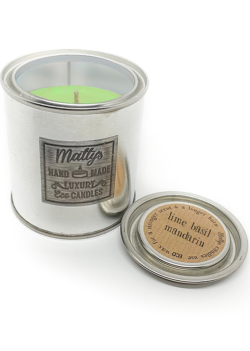 Mattys Candles Lime Basil and Mandarin Scented Candle