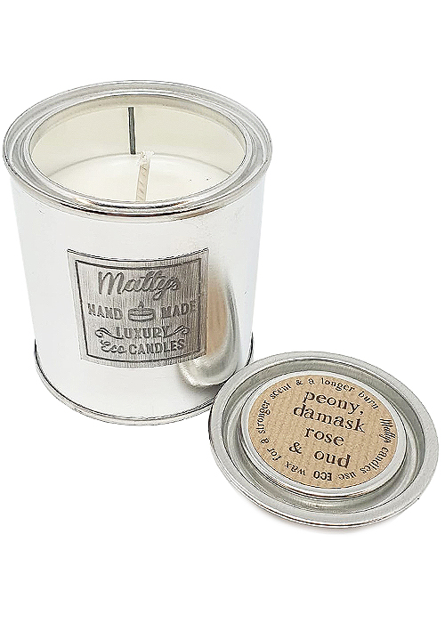 Mattys Candles Peony Damask Rose and Oud Scented Candle